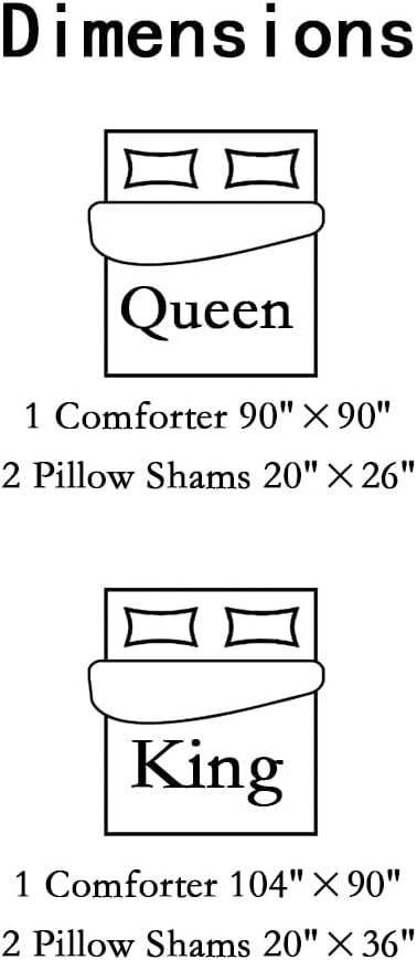 SANOCAY Boho Stripe Reversible Quilt Set 3-Piece