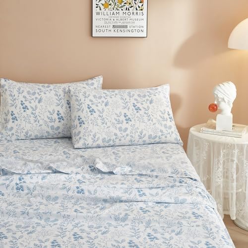 LifeTB California King Floral Sheets Set 4 Piece 1