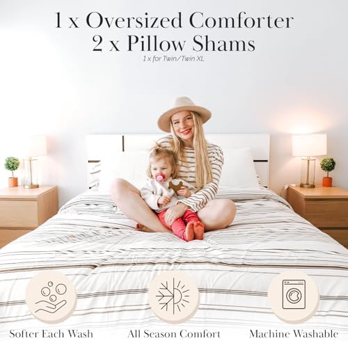 Southshore Fine Living Twin Comforter Set with Pillow Shams