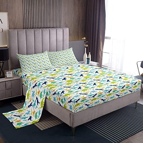 Twin XL Dinosaur Patterned Sheet Set - 3 Piece 1