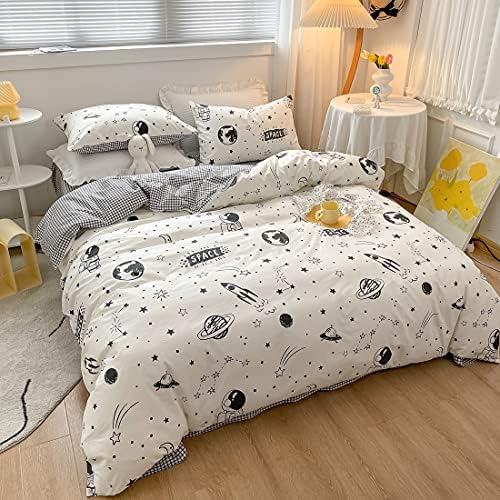 LIWHENHAO Cartoon Duvet Cover Set Twin 100 Cotton