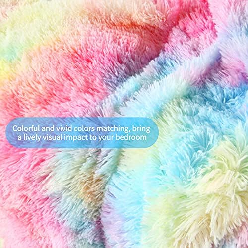 RYNGHIPY 3Pcs Rainbow Girls Duvet Cover Set Twin Size 1