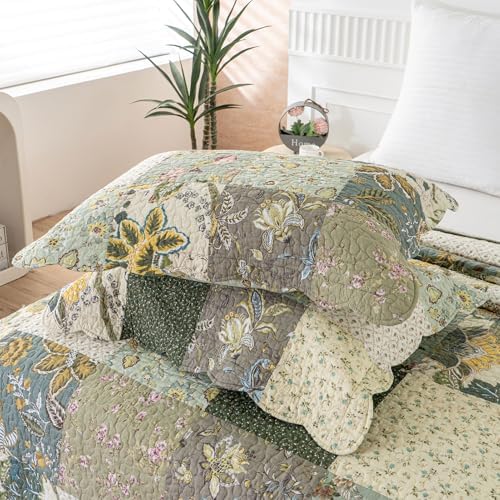 YAYIDAY Oversized King Bedspread Quilt Set 100 Cotton