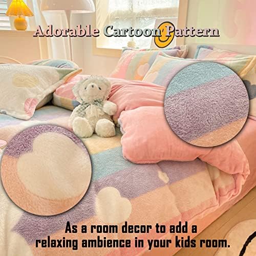 MorroMorn Pink Duvet Cover Queen with 3pcs Set