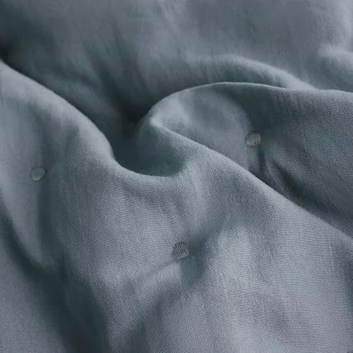 WDCOZY Blue Cloud Quilt Queen Set with Pillow Shams