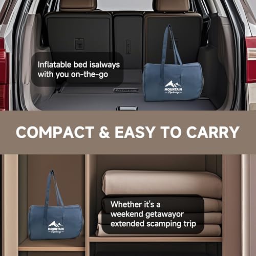 Penesa Queen Air Mattress with Built-in Pump and Carry Bag