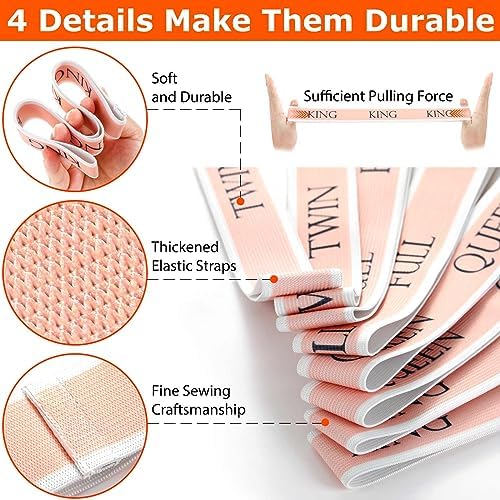 Kelofty Bed Sheet Organizers Storage Bands 2Pcs 1