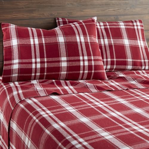 Whisper Organics Organic Cotton Flannel Sheet Set Cal King