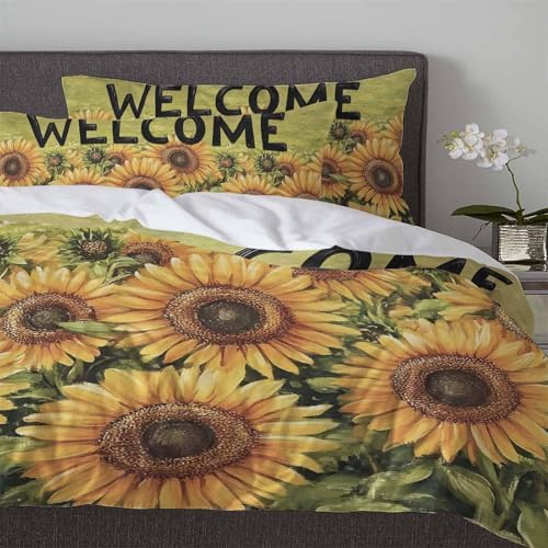 3-Piece Queen Bedding Set with Zipper Closure