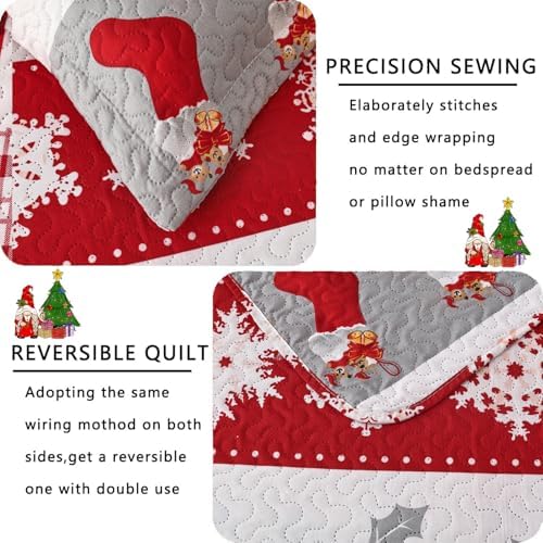Jarson 3-Piece Christmas Quilt Set King Size