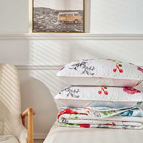 UOZZI BEDDING 3-Piece Queen Reversible Quilt Set