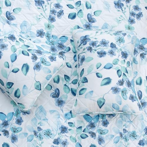 Great Bay Home Floral King Quilt Set with Shams