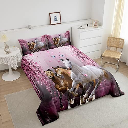 Feelyou Boys Horse Comforter Set 3D Decor 1
