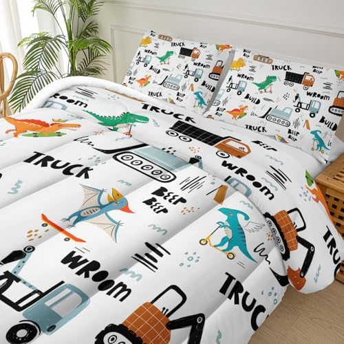 Boys Excavator Comforter Set Twin