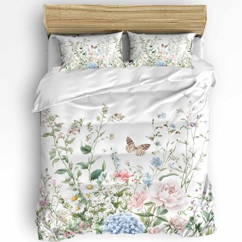 Boanket 3-Piece Queen Duvet Cover Set with Zipper and Pillowcases