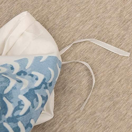 MOZEO Fish Print Duvet Cover Set Twin 2 Piece Kids Bedding