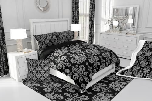 Feelyou Damask Pattern Twin Bedding Set Baroque Style