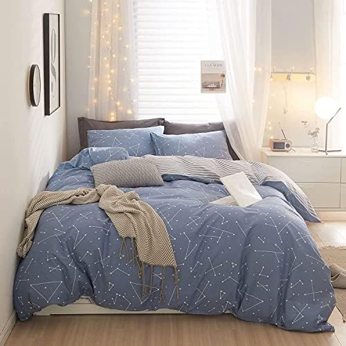 VM VOUGEMARKET Kids Duvet Cover Set Twin Blue 1