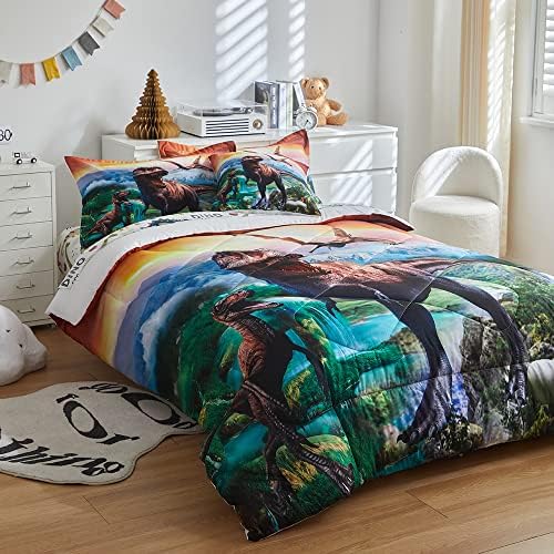 ADASMILE A S Dinosaur Comforter Set Twin for Kids 1