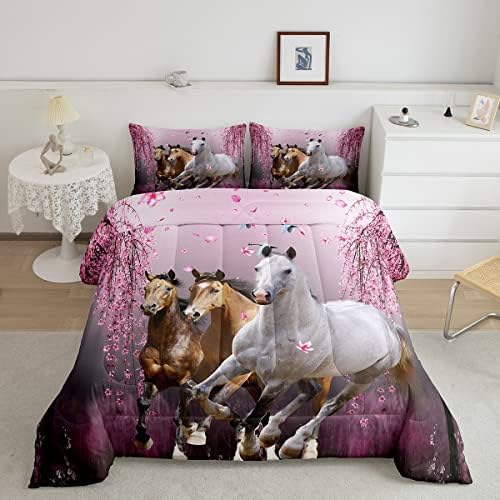 Feelyou Boys Horse Comforter Set 3D Decor 1