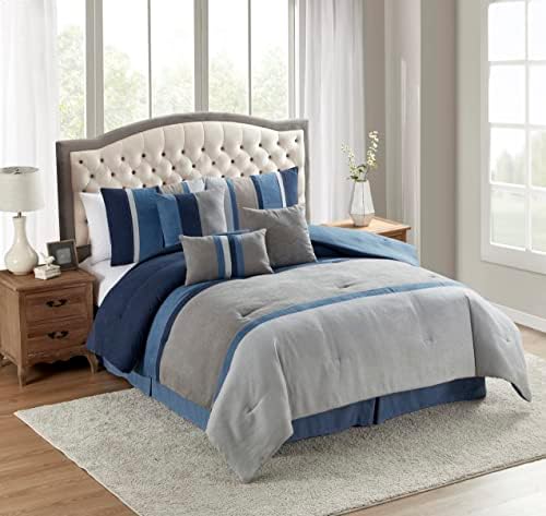Sweet Home Collection Queen Faux Suede Comforter Set