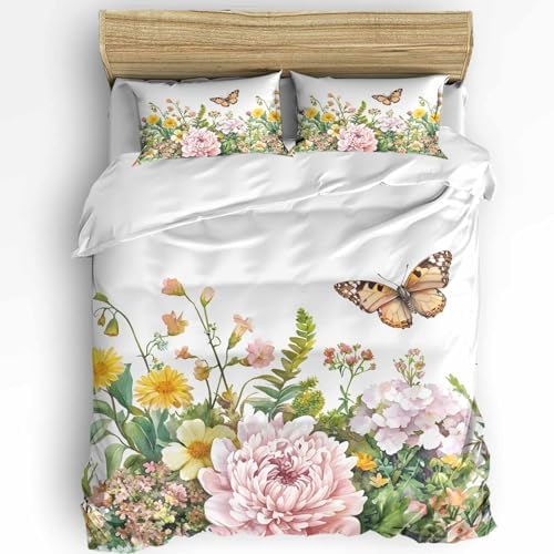 Boanket 3-Piece Queen Duvet Cover Set with Zipper and Pillowcases 1
