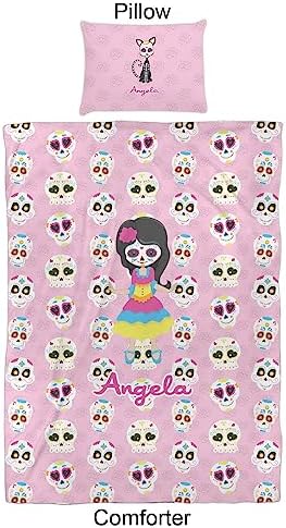 Personalized Kids Sugar Skulls Comforter Set Twin XL 1