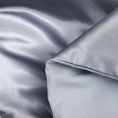 Whale Flotilla 3-Piece Reversible Silky Queen Comforter Set Grey