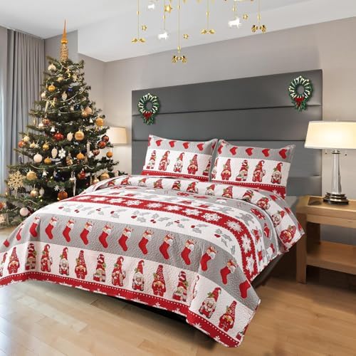 Jarson 3-Piece Christmas Quilt Set King Size