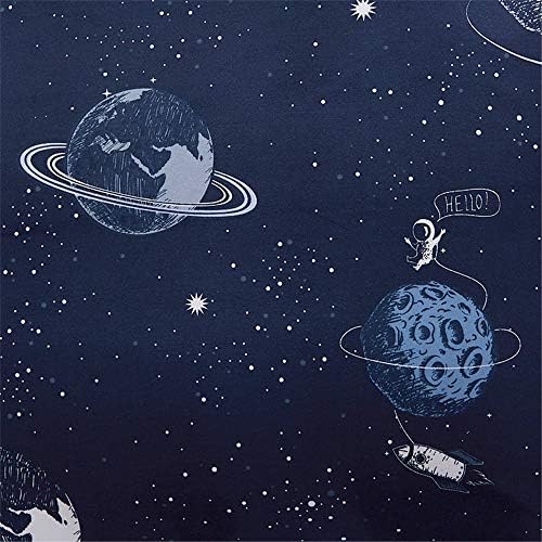 Galaxy Space Duvet Cover Set Twin Boy for Kids