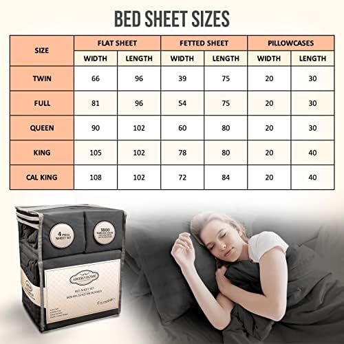 Abeero Home Full Size Cooling Microfiber Sheet Set
