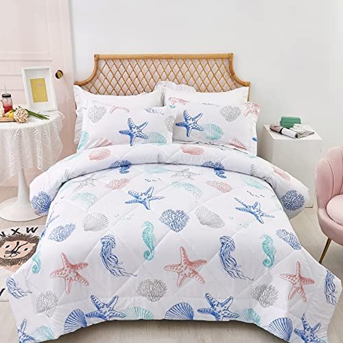 JSD Beach Theme Kids Comforter Set Twin Size