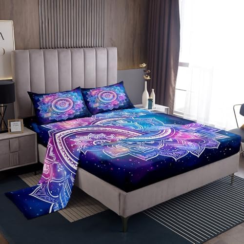Feelyou Outer Space Galaxy Sheet Set for Kids