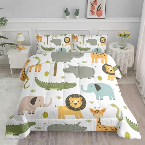 Axolotl Animals Comforter Set 3Pcs Kids