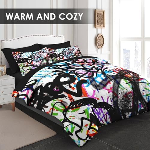 WeCozy 5 Pcs Twin Comforter Set with Pillowcase and Sham