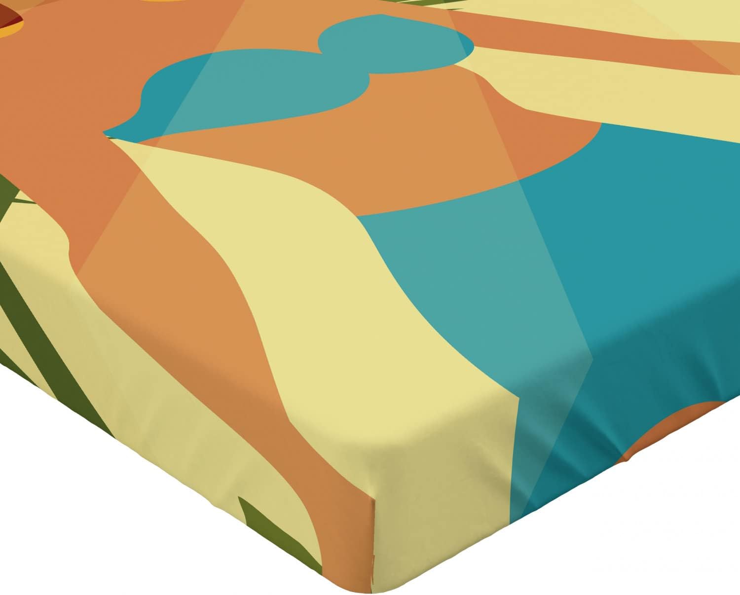 Ambesonne Pin-up Girl Fitted Sheet California King