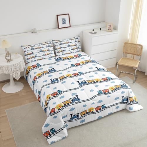 Erosebridal Kids Train Comforter Set Twin