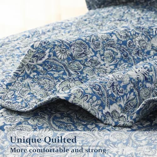 DURLENGEN Boho Quilt Set 3Pcs Cal King