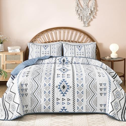 Drucon Boho Aztec Quilt Set 3 pcs King Size