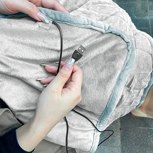 USB Heated Blanket Throw for Home and Outdoor Use