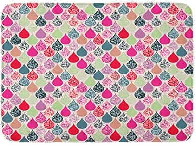 Ambesonne Geometric Bath Mat Red 302 x 20