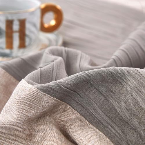 Cotton Linen Bed Runner Queen King Size Grey 210x50cm