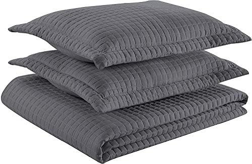 Chezmoi Collection 3-Piece Modern Quilted Bedspread Coverlet Set