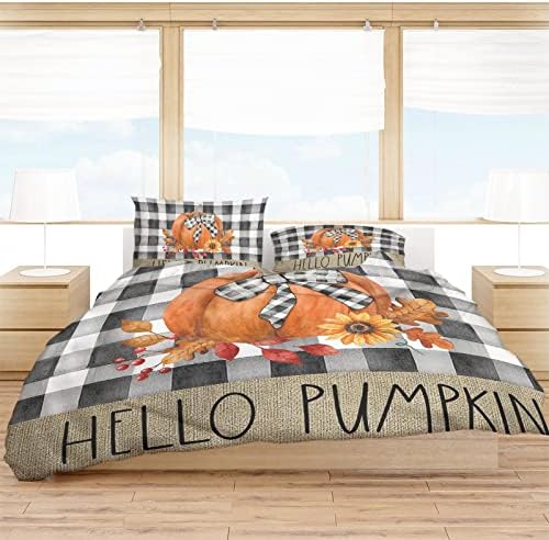 OComster California King Duvet Cover Set Thanksgiving