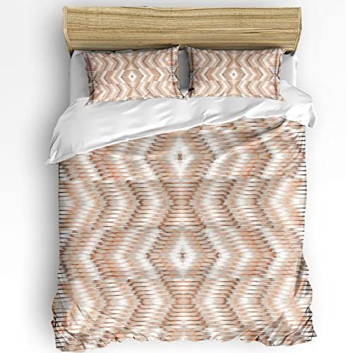 OComster California King Duvet Cover Set with 2 Pillowcases 1