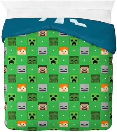 Jay Franco Duvet Cover Set 3 Piece Minecraft Kids Bedding