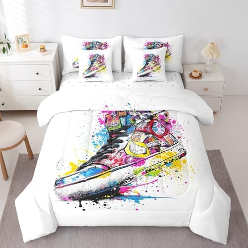 Feelyou Basketball Shoes Kids Comforter Set 7pcs