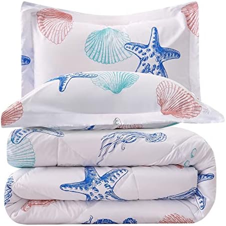 JSD Beach Theme Kids Comforter Set Twin Size