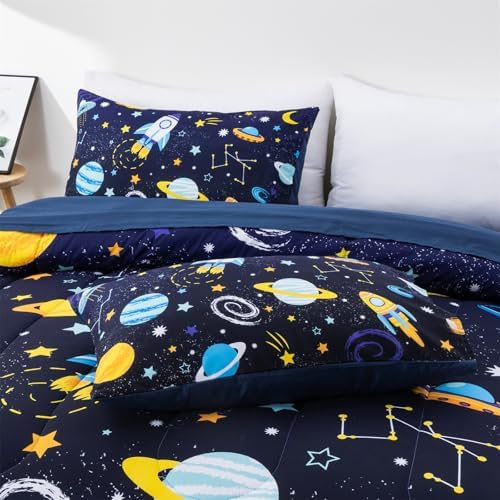 Aimuan Rocket Comforter Twin Set for Kids