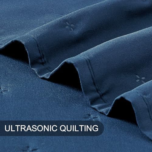 BOURINA Ultrasonic 3-Piece Quilt Set Navy
